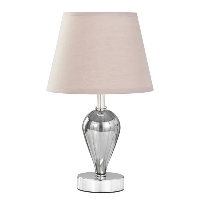 Настольная лампа "Виолин" Е27 40Вт хром 21х21х36 см RISALUX