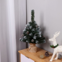 Ёлка искусственная настольная "Классическая белоснежная " шишка серебро 55 см Ёлка искусственная настольная "Классическая белоснежная " шишка серебро 55 см