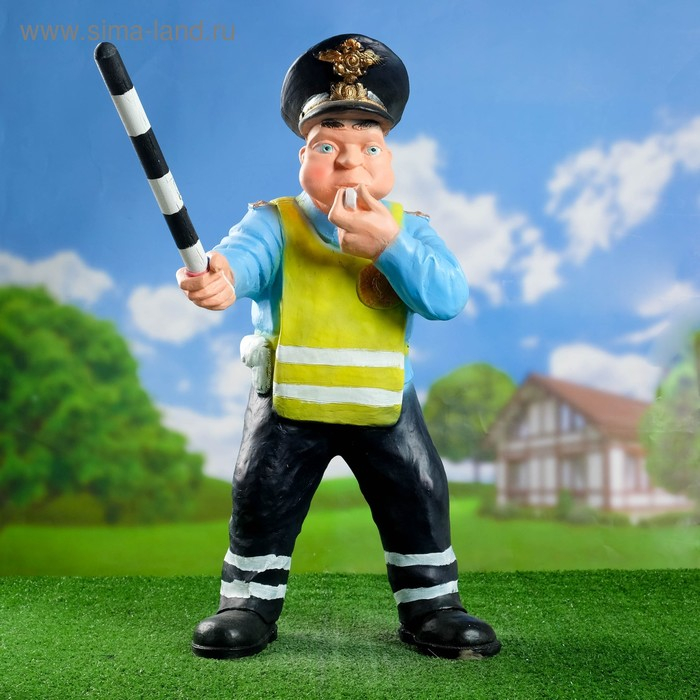 Садовая фигура Садовая фигура "Гаишник" 28х39х71см