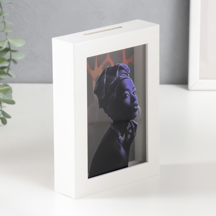 Копилка интерьерная пластик Копилка интерьерная пластик "Африка" 17х12х3,8 см