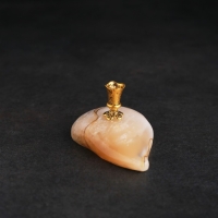 Подсвечник № 2 "Церковный", листок, селенит Подсвечник № 2 "Церковный", листок, селенит