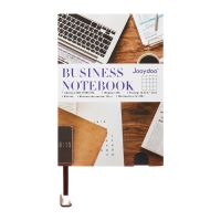 Органайзер на кольцах, А5, 116л, клетка, обл.кожзам, коричневый срез, Черный