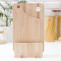 Нaбор разделочных досок на подставке, 2 шт: 35&times;22 см, 35&times;18 см, массив берёзы