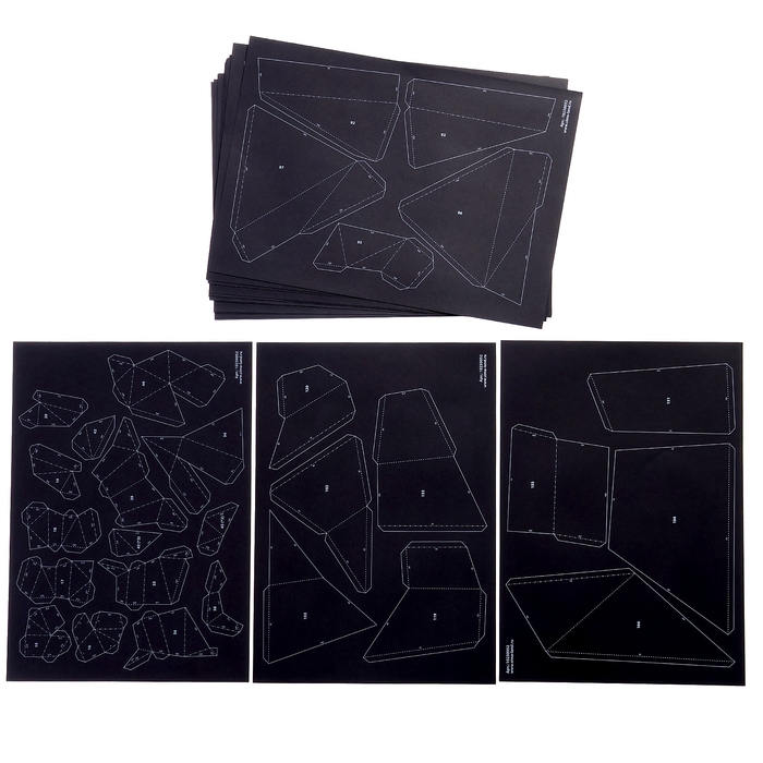 Полигональный конструктор &laquo;Черная кобра&raquo;, 155 деталей