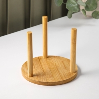 Набор стеклянных салатников на подставке &laquo;Вирго&raquo;, 330 мл, d=12,5 см, 6 шт