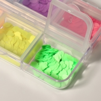 Пайетки для декора ногтей «Сердечки NEON», разноцветные Пайетки для декора ногтей «Сердечки NEON», разноцветные