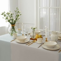 Скатерть "Этель" 110х165 см, цв. серо-синий, 100% хлопок, 163 г/м2