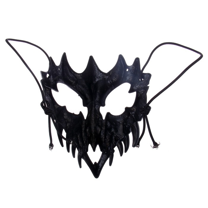 Карнавальная маска &laquo;Череп с клювом&raquo;, цвет чёрный