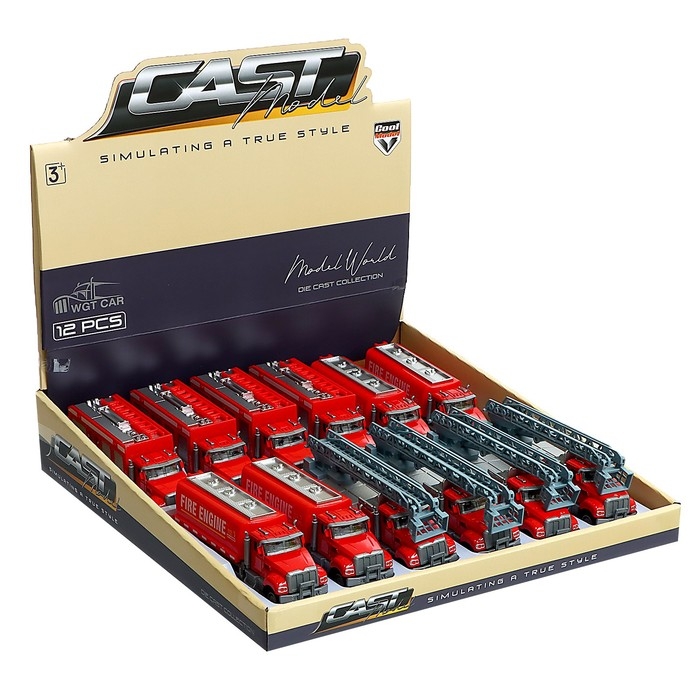 Машина металлическая «Пожарная служба», МИКС Машина металлическая «Пожарная служба», МИКС