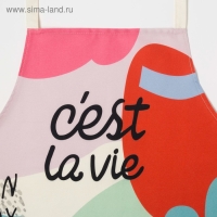 Фартук Этель «Се ля ви» 70х60 см, 100% хлопок, саржа 190 г/м2 Фартук Этель «Се ля ви» 70х60 см, 100% хлопок, саржа 190 г/м2