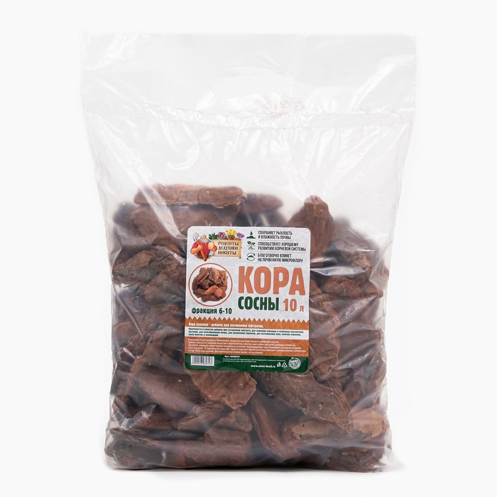 Кора сосны Кора сосны "Рецепты Дедушки Никиты" 10 л фр 6-10