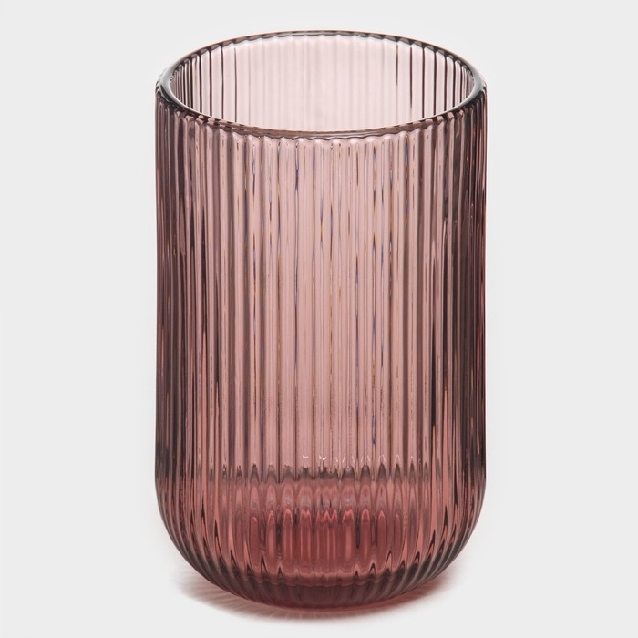 Стакан стеклянный Magistro &laquo;Грани&raquo;, 400 мл, 8&times;13 см, цвет сиреневый