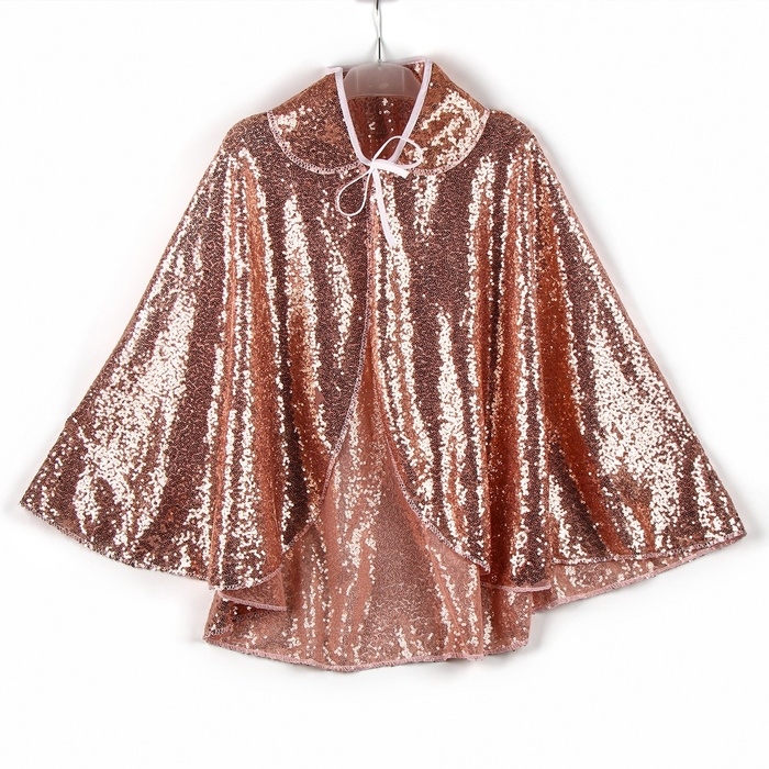 Карнавальный набор &laquo;Стильный зайка&raquo; плащ с пайетками 65 см, ободок, цвет розовый