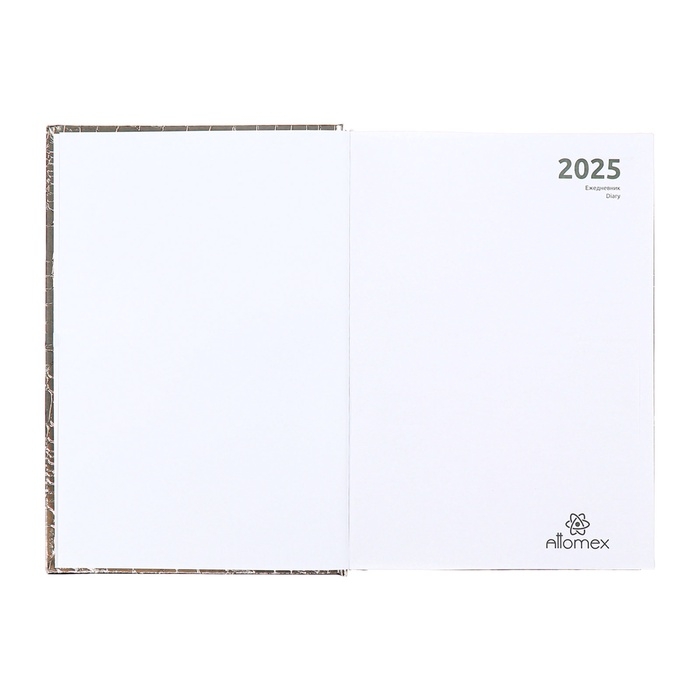 Ежедневник недатированный, A5, 136 листов, Attomex. Arkona, твердая обложка, бумвинил с поролоном, ляссе, блок 70%, серый