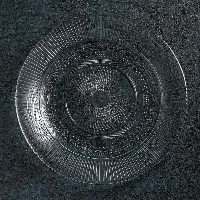 Тарелка обеденная стеклянная &laquo;Луиз&raquo;, d=25 см