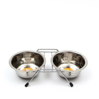 Набор из 2 рельефных мисок на подставке, 2 х 350 мл Набор из 2 рельефных мисок на подставке, 2 х 350 мл
