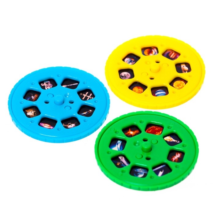 Слайды для проектора &laquo;Космос&raquo;, набор, 3 слайда, 24 картинки