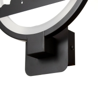 Бра 2496/1 LED 15Вт 4000К черный 24х24х30 см