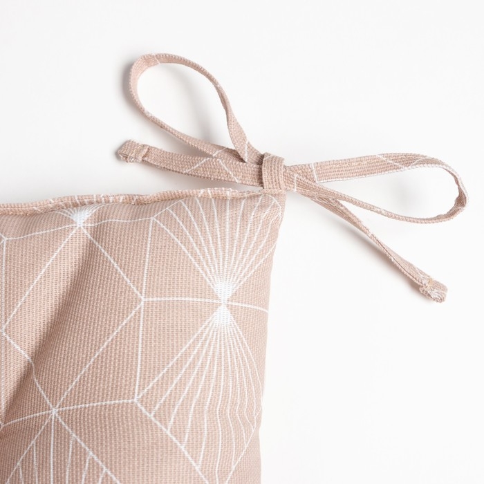 Сидушка на стул Сидушка на стул "Доляна" Geometry 42х42х7см, 100% хлопок, 164 г/м2