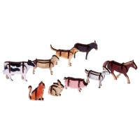 Фигурки животных деревянные &laquo;Ферма. Домашние животные&raquo;