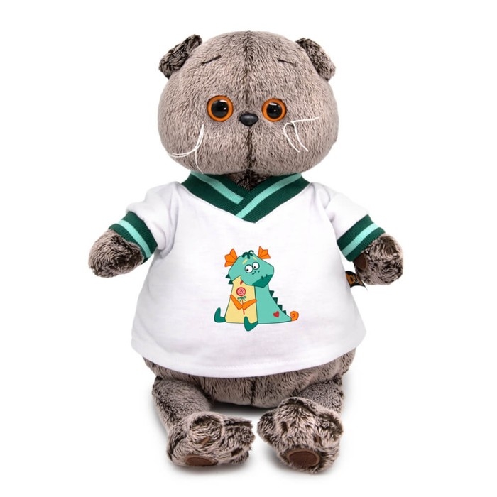 Мягкая игрушка &laquo;Басик в футболке с дракончиком&raquo;, 25 см