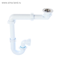 Сифон для раковины "АНИ Пласт" F5320, 1 1/4" х 40 мм, без выпуска, смещенный, отвод Сифон для раковины "АНИ Пласт" F5320, 1 1/4" х 40 мм, без выпуска, смещенный, отвод