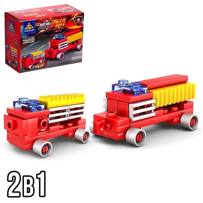 Конструктор пожарные &laquo;Техника&raquo;, 16 видов, МИКС