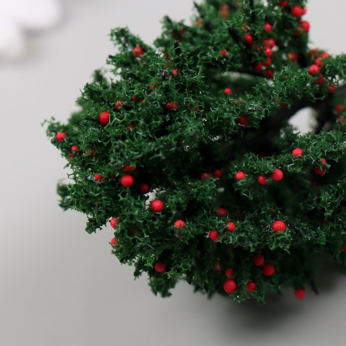 Искусственное растение для творчества пластик "Яблоня" 12 см