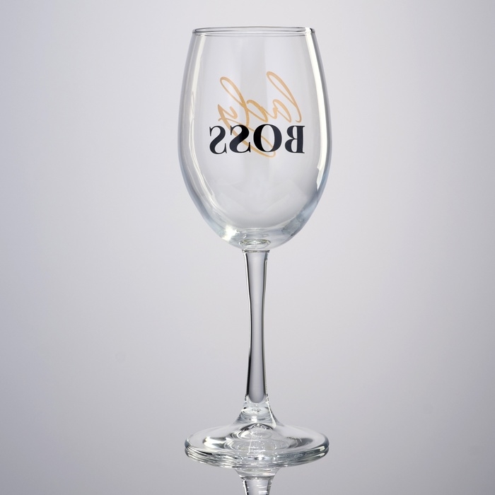 Бокал для вина на День матери &laquo;Lady boss&raquo;, 360 мл