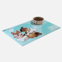 Коврик под миску нескользящий &laquo;Кушать готов!&raquo;, 43х28 см