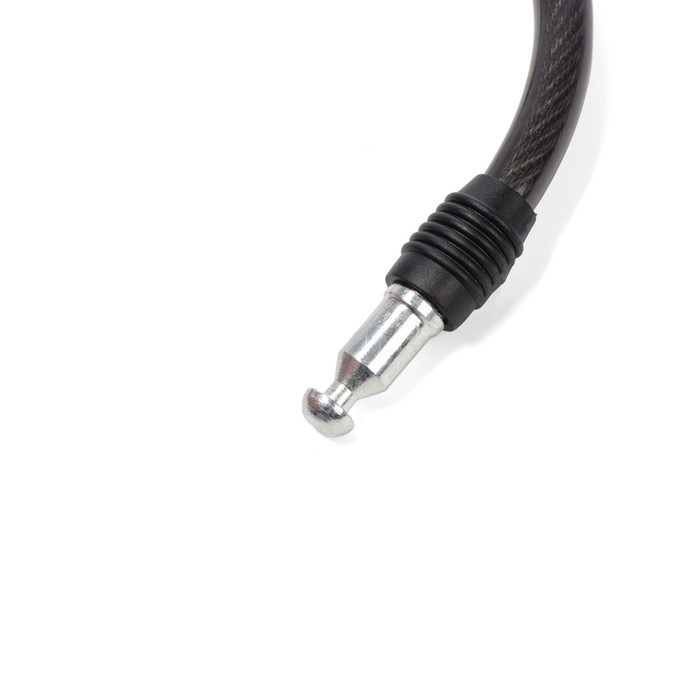 Замок навесной велосипедный LOCKLAND, 10х1000 мм, перфорированный ключ с пластиковой ручкой Замок навесной велосипедный LOCKLAND, 10х1000 мм, перфорированный ключ с пластиковой ручкой