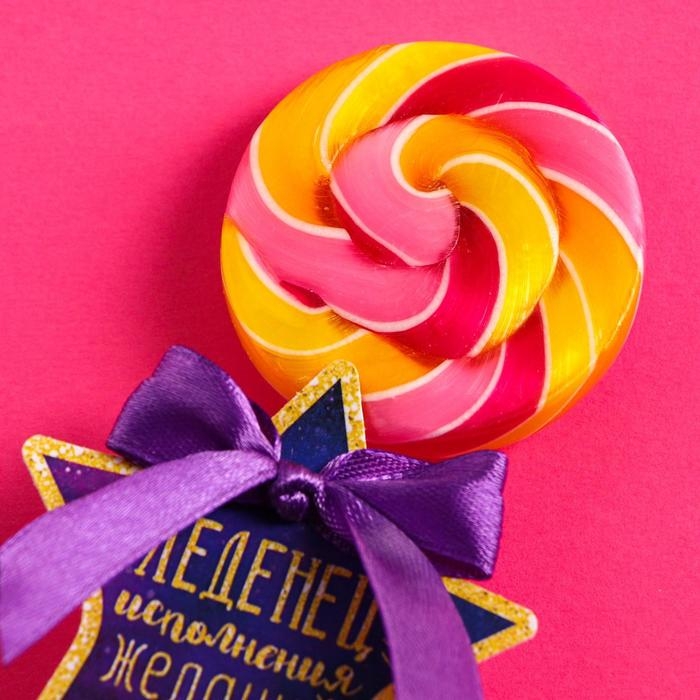 Леденец на палочке &laquo;Исполнения желаний&raquo;, вкус: дыня, 15 г