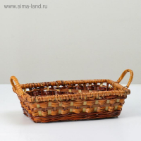 Плошка плетеная, 25х18х7, папоротник