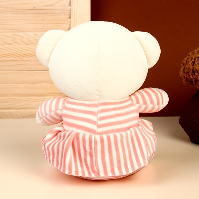 Мягкая игрушка &laquo;Мишутка в платье&raquo;, цвет белый