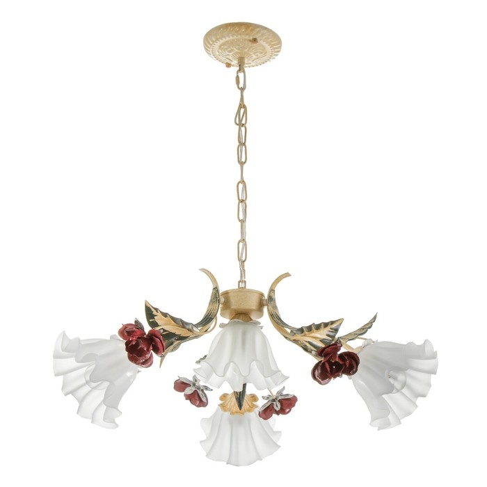 Люстра Люстра "Розетта" 4хЕ27 40Вт бежевый 65х65х28-88см BayerLux