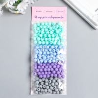 Бусины для творчества пластик "Лагуна" набор 4 цвета х 20 гр 0,8х0,8х0,8 см Бусины для творчества пластик "Лагуна" набор 4 цвета х 20 гр 0,8х0,8х0,8 см