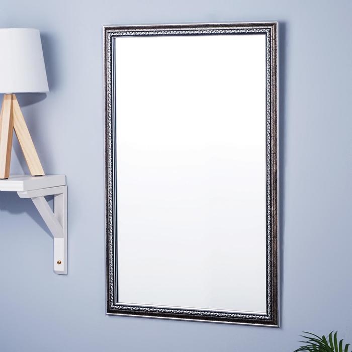 Зеркало «Макао», настенное серебро, 45х70 см, рама пластик, 33 мм Зеркало «Макао», настенное серебро, 45х70 см, рама пластик, 33 мм