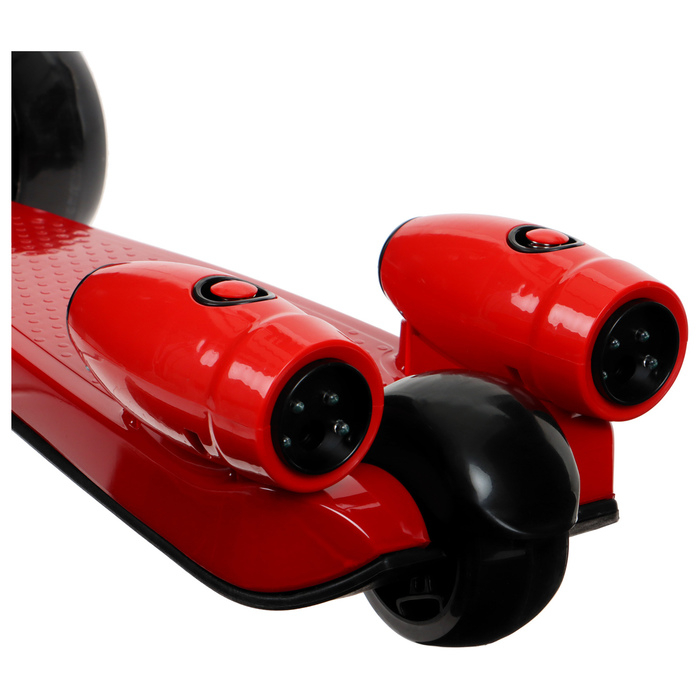 Самокат складной, колёса световые PU 130/50 мм, ABEC 7, цвет красный