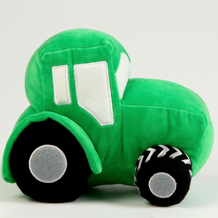 Трактор мягкая игрушка, цвет зелёный