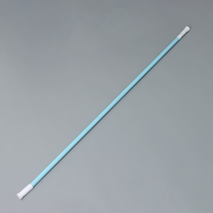 Карниз для ванной комнаты телескопический Доляна, 140-260 см, цвет голубой