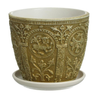 Горшок цветочный "Былина" оливковый бутон №3 объём 2,15 л Горшок цветочный "Былина" оливковый бутон №3 объём 2,15 л