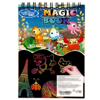 Блокнот-гравюра &laquo;Морские обитатели&raquo;, 10 листов, штихель