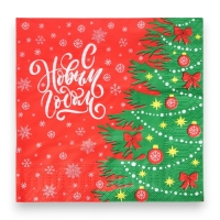 Новый год. Салфетки бумажные Pero Prestige &laquo;Ёлочка&raquo;, 3 слоя, 33х33, 20 шт.