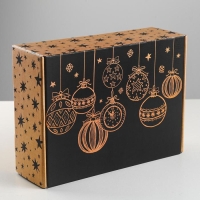 Коробка подарочная новогодняя складная «Happy New Year», 30,7 х 22 х 9,5 см, Новый год Коробка подарочная новогодняя складная «Happy New Year», 30,7 х 22 х 9,5 см, Новый год