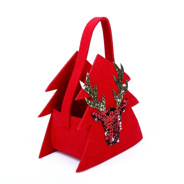 Новогодняя корзинка для декора «Олень» 16 × 10,5 × 19 см Новогодняя корзинка для декора «Олень» 16 × 10,5 × 19 см