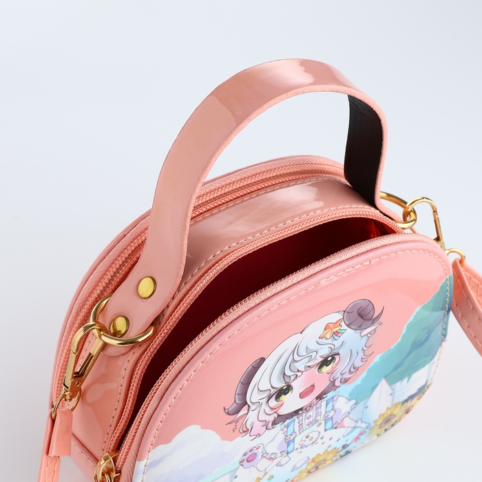 Сумка детская для девочки на молнии &laquo;Выбражулька&raquo;, цвет коралловый