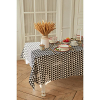 Скатерть Доляна "Треугольники" 145х145&plusmn;3см,100%пэ, рогожка 130 гр/м
