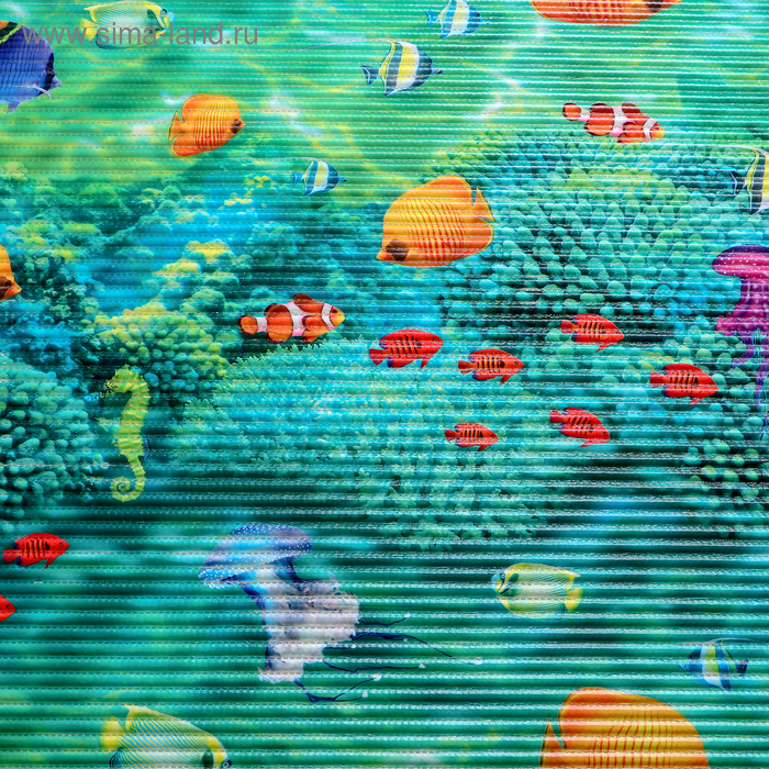 Коврик для ванной комнаты «Морские обитатели», ширина 80 см, рулон 15 м Коврик для ванной комнаты «Морские обитатели», ширина 80 см, рулон 15 м