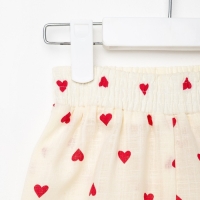 Брюки детские MINAKU: Cotton Collection цвет бежевый, рост 104