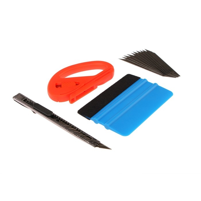 Инструмент для оклейки авто пленкой, набор 4 шт Инструмент для оклейки авто пленкой, набор 4 шт